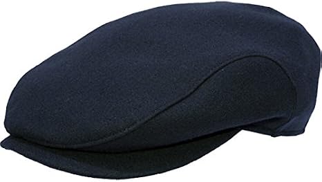 Wigens Carl- Wool Ivy Style Cap with Earflaps (60, Navy)