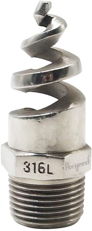 NPT 1/2" Male Spiral fitting, 316L Stainless Steel, 1 Pc