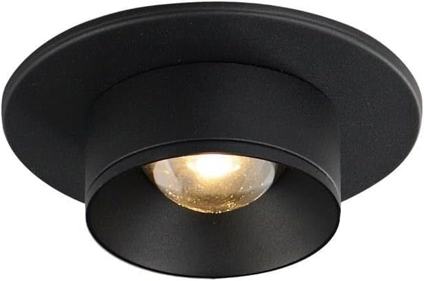 Maxim Caldera 1 Light 3.25 Inch Wide Flush Mount with Black Finish