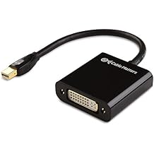Cable Matters Mini DisplayPort to DVI Adapter (Mini DP to DVI) in Black - Thunderbolt and Thunderbolt 2 Port Compatible