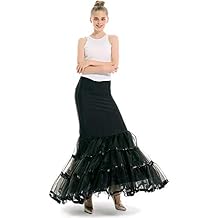 Women's Mermaid Fishtail Petticoat Crinoline Bottom One Hoop Long Length Underskirt for Mermaid Wedding Dress