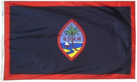 Guam Indoor Outdoor Dyed Nylon Flag Grommets 2' X 3'