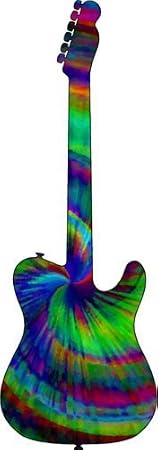 (2pcs) Guitar Decal - Tie Dye Vinyl Sticker