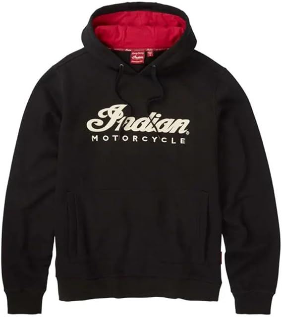 Indian Motorcycle Men's Applique Headdress Hoodie, Black - M - 283344503