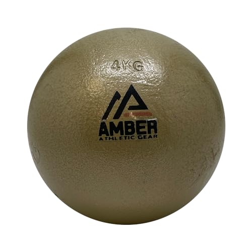 Amber Athletic Gear Cast Iron Shot Put Weights 1kg - 7.25kg 2.20lb - 16lb - Ideal for Track & Field Training - Color May Vary 7.25 kg16 lbs