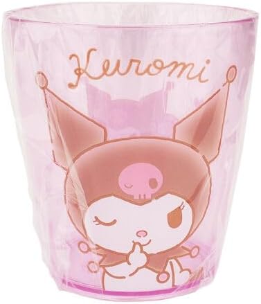 Sanrio Kuromi Plastic Cups 7.8 8.5 7.8 cm 260ml Dinnerware Drinkware Saucers Kitchen (Purple)