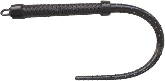 23 inch Rubber Whip Horse Riding Crop Equestrian Sports Black White Brown