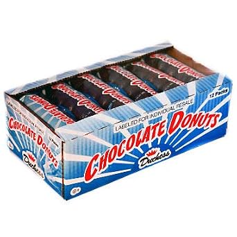 Duchess Chocolate Donuts 3 oz. packs, 12 ct. A1