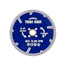 6" Granite Cutting Blade,Diamond Saw Blade for Granite,Masonry,Concrete,Marble,Brick,Paver Dry and Wet Use