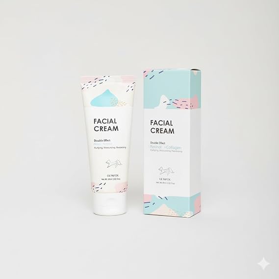 Facial Cream - With retinol and collagen to help skin with a lack of balance find its natural beauty.