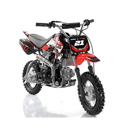HHH Apollo AGB21C 70CC RFZ Dirt Bike Pitbike Gas Power Vitacci DB21 Fully Automtaic Beginner Dirtbike for Kid and Youth RED