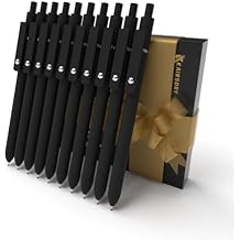 Gel Pens,0.5mm Fine Point Quick Dry Pens Smooth Writing Japanese gel pen,High-End Series Black Ink nurse aesthetic gel pen for Journaling Note Taking(10 Pcs Black Ink- Black shaft pens)