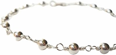Beaded Rosary Bracelet in Sterling Silver