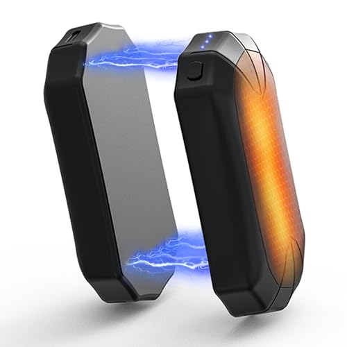 Rechargeable Hand Warmers, 6000mAh 2 Pack Electric Hand Warmer with 3 Levels 360 Heat, 15hrs Heat Portable Hot Hands Heater Gifts for Outdoors, Camping, Hiking, Skiing, Raynauds, Snow Golf, Women Men