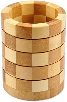 Bamboo Kitchen Tool Holder, Round Shaped Bamboo Kitchen Utensil Holder and Organizer