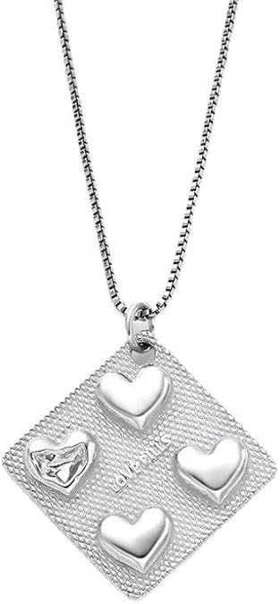 Male and female alike heteromorphic silver funny pill collarbone chain Love Necklace