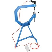 Pneumatic Planishing Hammer, 1 "2 "3 "Anvil Size Planishing Hammer Bending Machine Throat Sheet Metal Shaping Machine Metal Shrinker Stretcher Kit w/Foot Pedal for Epair Shops Car Maintenance Shop