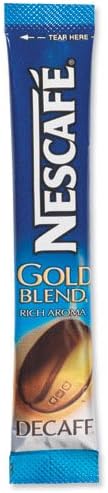 Nescafe Gold Blend Instant Coffee Granules Decaffeinated Stick Sachets Ref 5219615 [Pack 200]