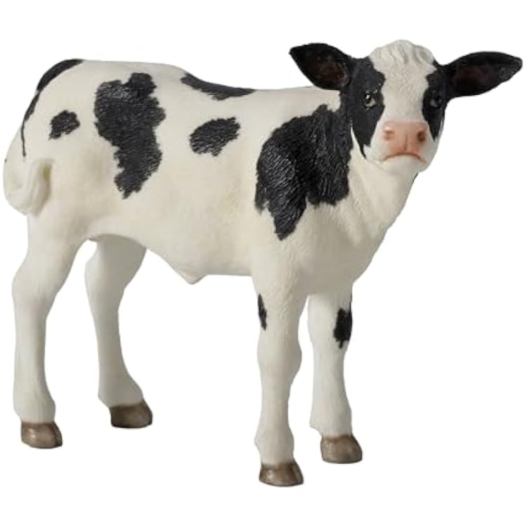 Unicorn Studios 4 Inch Tall Holstein Calf Cow Cute Farm Animal Resin Figurine Collectible