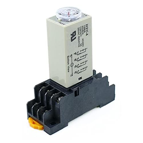 H3Y-4 0-5S Power OnTime Delay Relay Timer DPDT 14Pins H3Y-4 DC12V DC24V AC110V AC220VAC110V