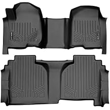 MAXLINER Custom Fit Floor Mats 2 Row Liner Set Compatible with 2019-2025 Chevrolet Silverado 1500
