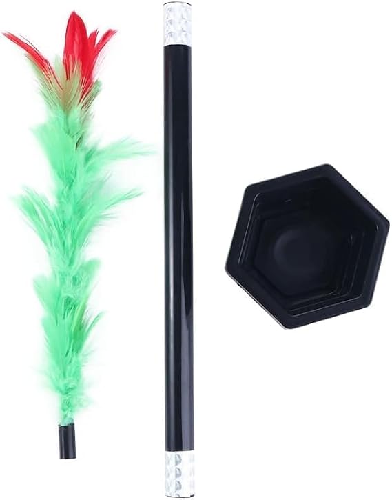 Stick to Rose Magic Tricks Magic Wand to Flower Easy Magic Tricks Funny Toys Show Performance Prop for Adults Teenagers Magician Accessories Family Party Game