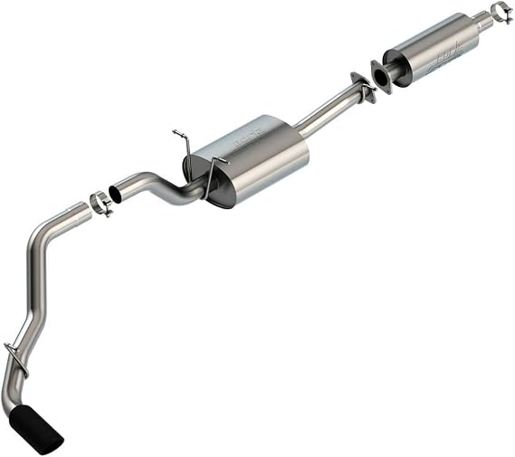 BORLA 140860BC Cat-Back Exhaust for '19-'24 Ram 1500 3.6L AT 2&4WD Ext. Cab (6' 4") Bed/Crew Cab (5' 7") Bed/Crew Cab (6' 4") Bed O.E. Single Exhaust. "Under Bumper" Exit. Incl. Rebel. EXC Ram Classic