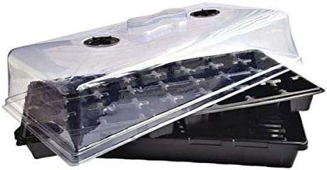 Bootstrap Farmer 32 Cell Seed Starter Kit, 2-Pack with 6 Inch Domes and Heavy Duty 1020 Trays, Reusable Propagation System for Commercial Growers