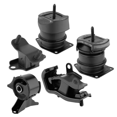5Pcs Engine Motor Mount Compatible with Honda Accord 3.0L 1998-2002 & Acura TL 3.2L 1999-2003 Transmission Mount Kit Replace A4507 A6552 A6579 A6582 A6592