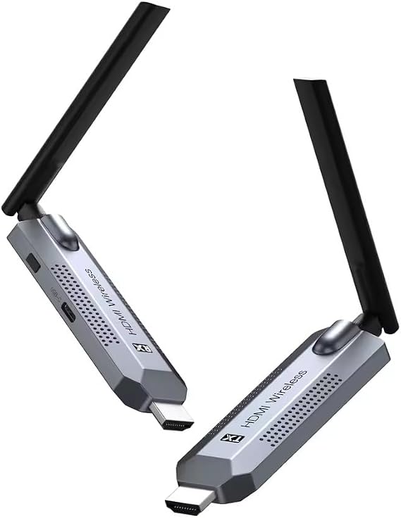 Coverzone Kablosuz HDMI Verici ve Alıcı Kiti - Uydudan Projeksiyona | 150 Metre Menzil | 1080P 60Hz Notebook'dan TV'ye Görüntü Aktarımı | HD-TX-RX | Tak-Çalıştır | Çoklu Cihaz Desteği - G146 HDMI