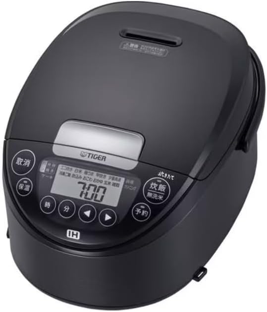 Tiger TIGER JPW-T100KV [IH jar rice cooker 5.5 cups mauve black] 100V The far-red effect of the far-red black thick pot allows for fluffy cooking., JRX-T100KT