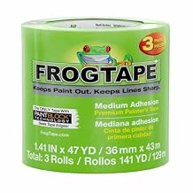 FrogTape 1.41 in. x 47 yd Green Multi-Surface Painter's Tape, PAINTBLOCK, 3 Pack