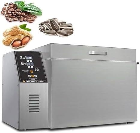 Commercial Coffee Bean and Nut Roaster Machine - Digital Roaster with Adjustable Timing & Temperature Control for Peanuts, Sesame, Cashews, and Chestnuts,Type10