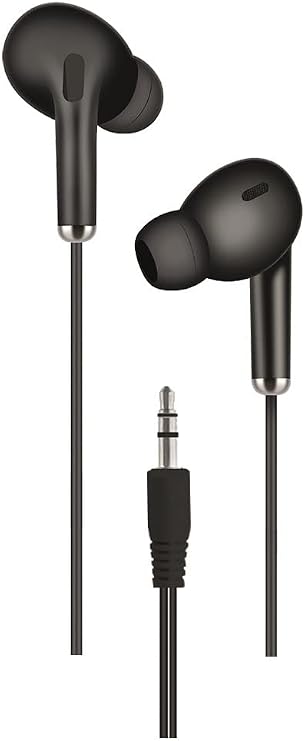 2GO Stereo Earphones in-Ear 3.5 mm Cable 130 cm Black