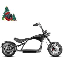eAhora M1 2 Seater 2000W Electric Motorcycle for Adults,37MPH 60V 30Ah Battery 40 Miles Long Range Full Suspension Dual Hydraulic Brakes, Street Legal Electric Motorcycle