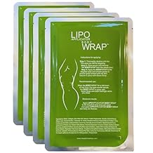 Ultimate Body Wrap with Guarana, Green Tea, and Seaweed Works for Stomach Belly Legs Arms Abdomen. 4 Wraps