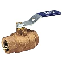 NIBCO Fig No T-585-70, 1/4 in. Two-Piece Bronze Ball Valve, Full Port, Threaded
