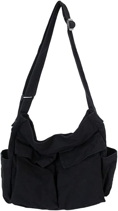 GAXOS Cute Messenger Bag for School Vintage Canvas Crossbody Women