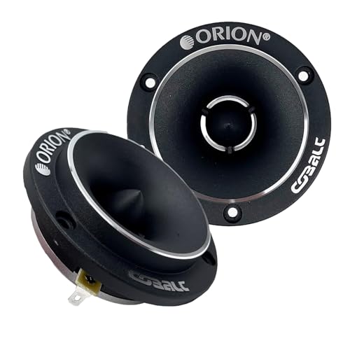 ORION Cobalt Series CTW2.0NEO 3.8 Super Bullet Neodymium Tweeter | Aluminum Diaphragm, 1 Voice Coil, 100W RMS, 400W Max, Built-in Crossover - Pro Car Audio Tweeter Pair