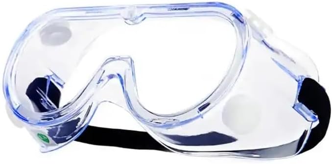keebomed Anti-Fog Protective Safety Goggles Clear Lens Wide-Vision Adjustable Chemical Splash Eye Protection Soft Lightweight Eyewear