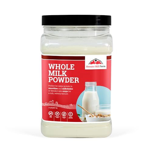Hoosier Hill Farm Whole Milk Powder, 2LB Pack of 1