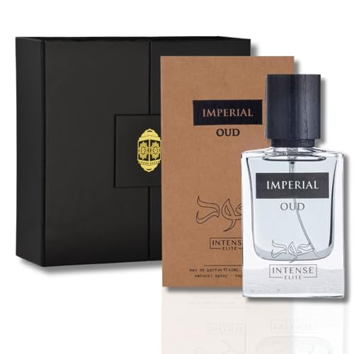 INTENSE ELITE Imperial Oud EDP 50ml 1.67oz - Luxury Fragrance with Magnetic Box Set - Long-Lasting Oud Scent for Men - Premium Perfume Set