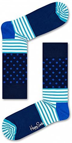 Happy Socks Stripes & Dots Sock Blue/Aqua 9-11
