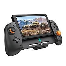 ECHZOVE Switch Controller Grip for Nintendo Switch - Ergonomic Handheld Controller with Six-Axis Gyroscope, Twin Motor Vibration, Type-C Charging, Anti-Drift Design - Ideal for Travel & Long Play Sessions