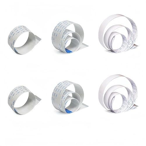 Pastall Raspberry Pi Camera Cable, 6pack 15 Pin 15cm2pcs30cm2pcs50cm2pcs FFC Ribbon Flexible Flat Cable for Raspberry Pi Module Camera