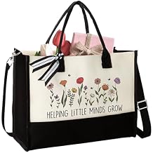 Teacher Appreciation Gifts - Birthday, Christmas, End of Year Gift Ideas - Canvas Tote Bag