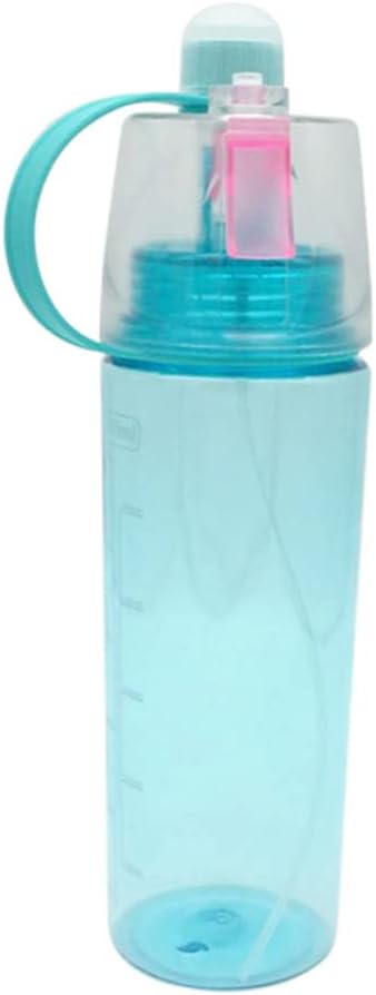 VANZACK 600ml Plastic Misting Spray Water Bottle for Outdoor Sports Travel
