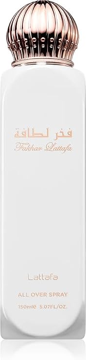 Lattafa Fakhar – Floral, Earthy, Sweet, Green – All Over Spray Long-Lasting Fragrance for Women, 5.07 Ounce / 150 ml