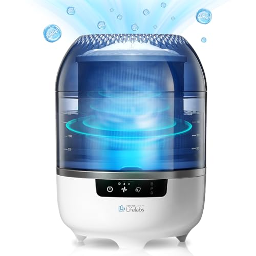 Air Purifier for Bedroom, Air Purifier and Humidifier Combo, HOCL Generator Disinfection, Mold Remover, Smoke Pet Odor Eliminator Air Purifier, for 323 Sq Ft Room Aaira Mini, Blue