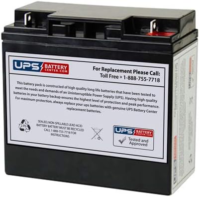 Power-Sonic PS-12180-F2 12V 18Ah Sealed Lead Acid - AGM - VRLA Replacement Battery